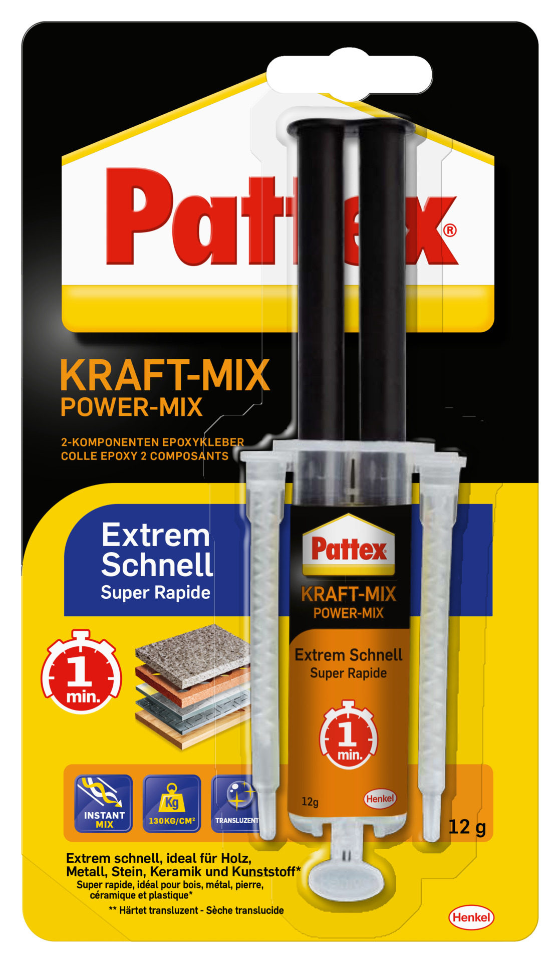 Kraft-Mix Extrem Schnell, gelblich transparent, 12 g