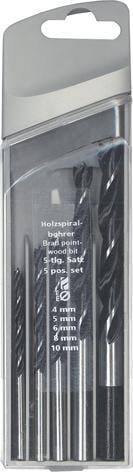 Holzspiralbohrer-Satz 5tlg. 4-10mm FORTIS