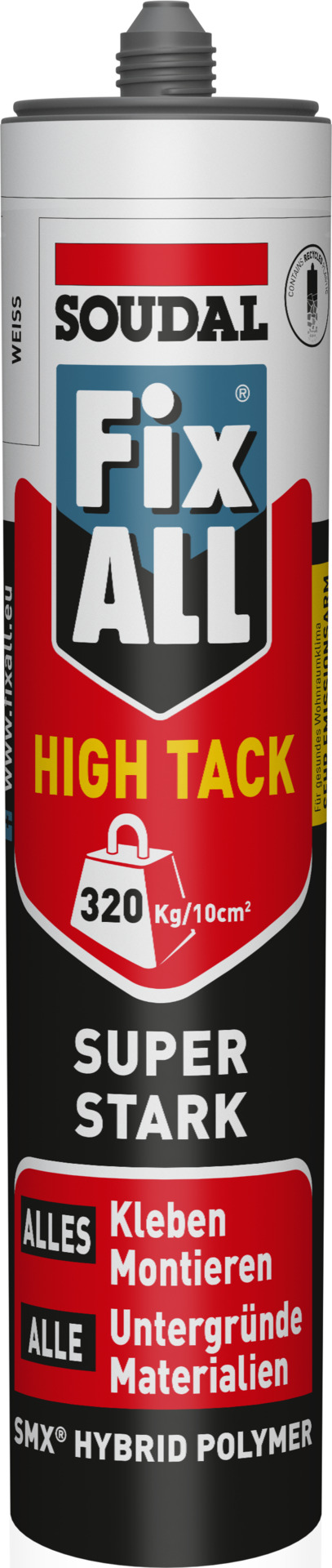 Fix ALL High Tack Montagekleber, 420g, weiß