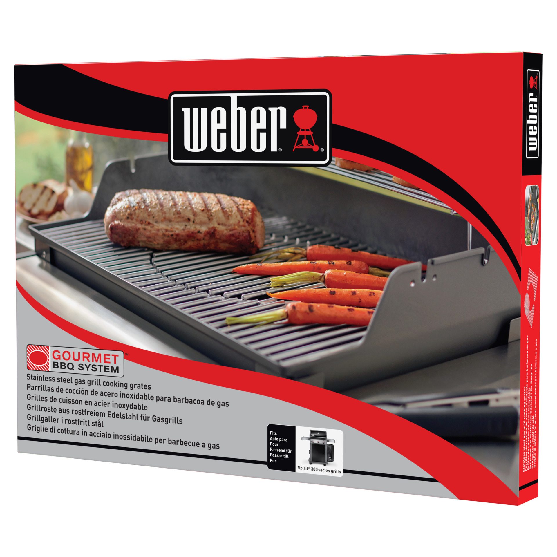 Gourmet BBQ System – Grillrost mit Rosteinsatz für Spirit 300er Serie