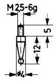 Messeinsatz Stahl Typ 18/ 2,0mm KÄFER