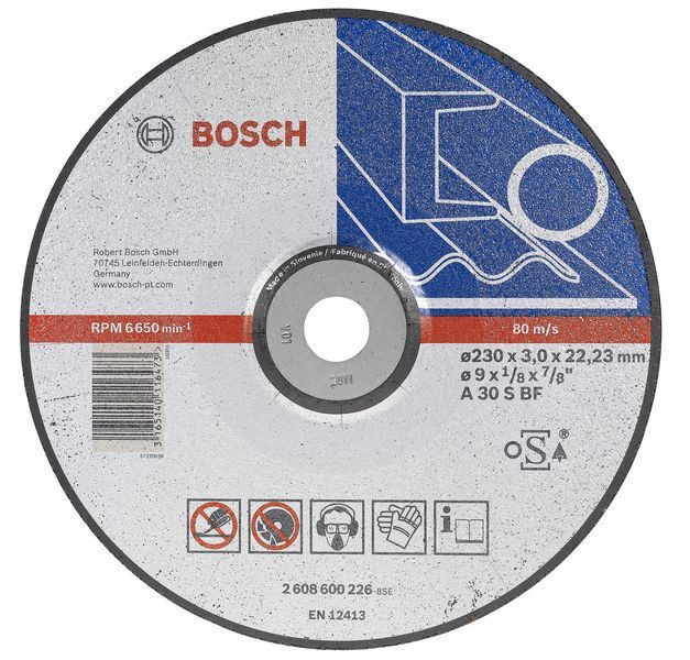 Bosch Trennscheibe 125X2,5 mm gekr. für Me