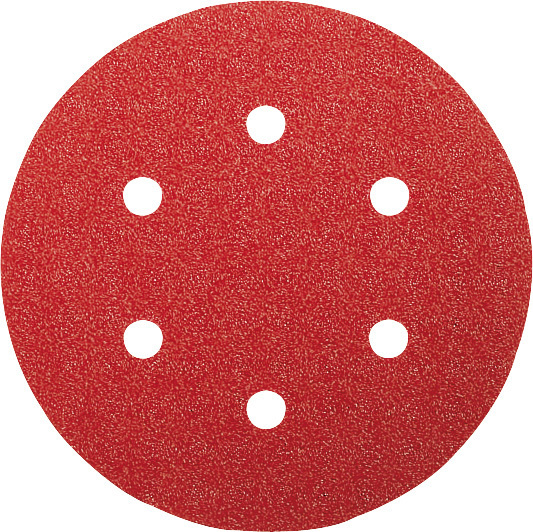 5 St. Schleifblätter 150mm Red Holz top K60