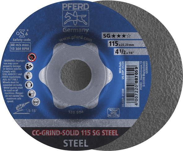 Schleifscheibe CC-Grind Solid Steel 180mm PFERD