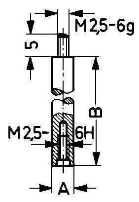 Verlängerungsstück für Messeinsatz 100mm KÄFER