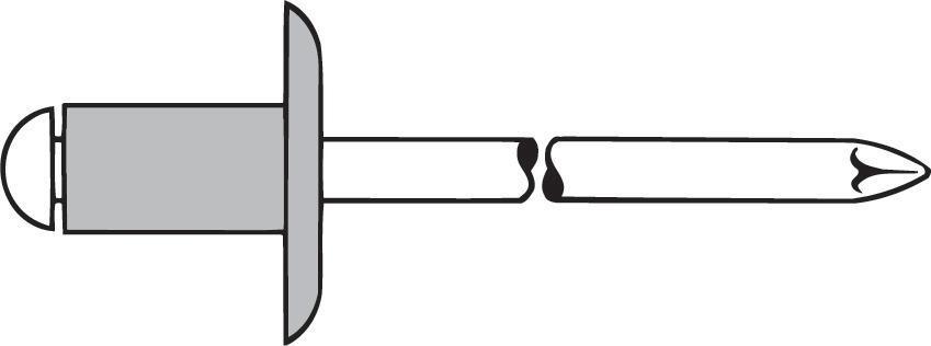 Blindniet Alu Grosskopf K16 4,8x12mm GESIPA