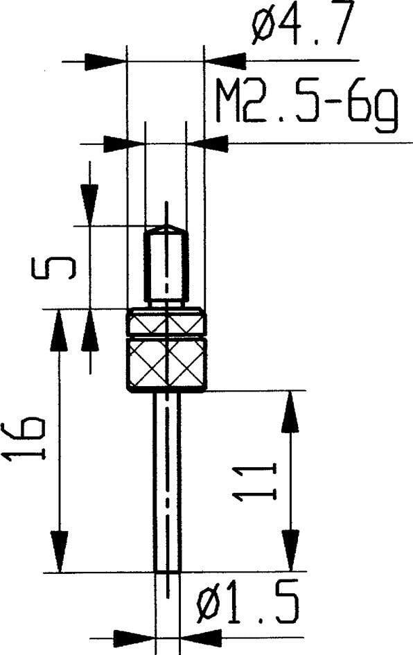 EDE Messeinsatz HM Typ 14/ 1,5mm KÄFER