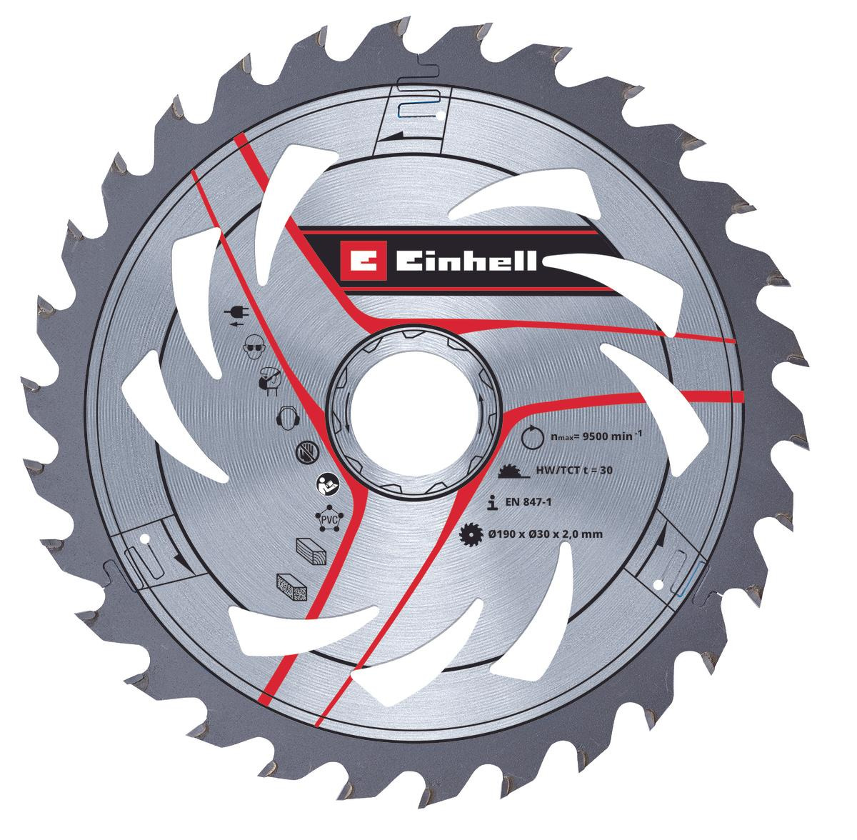 Einhell Handkreissägeblatt Z30 190×30 HM