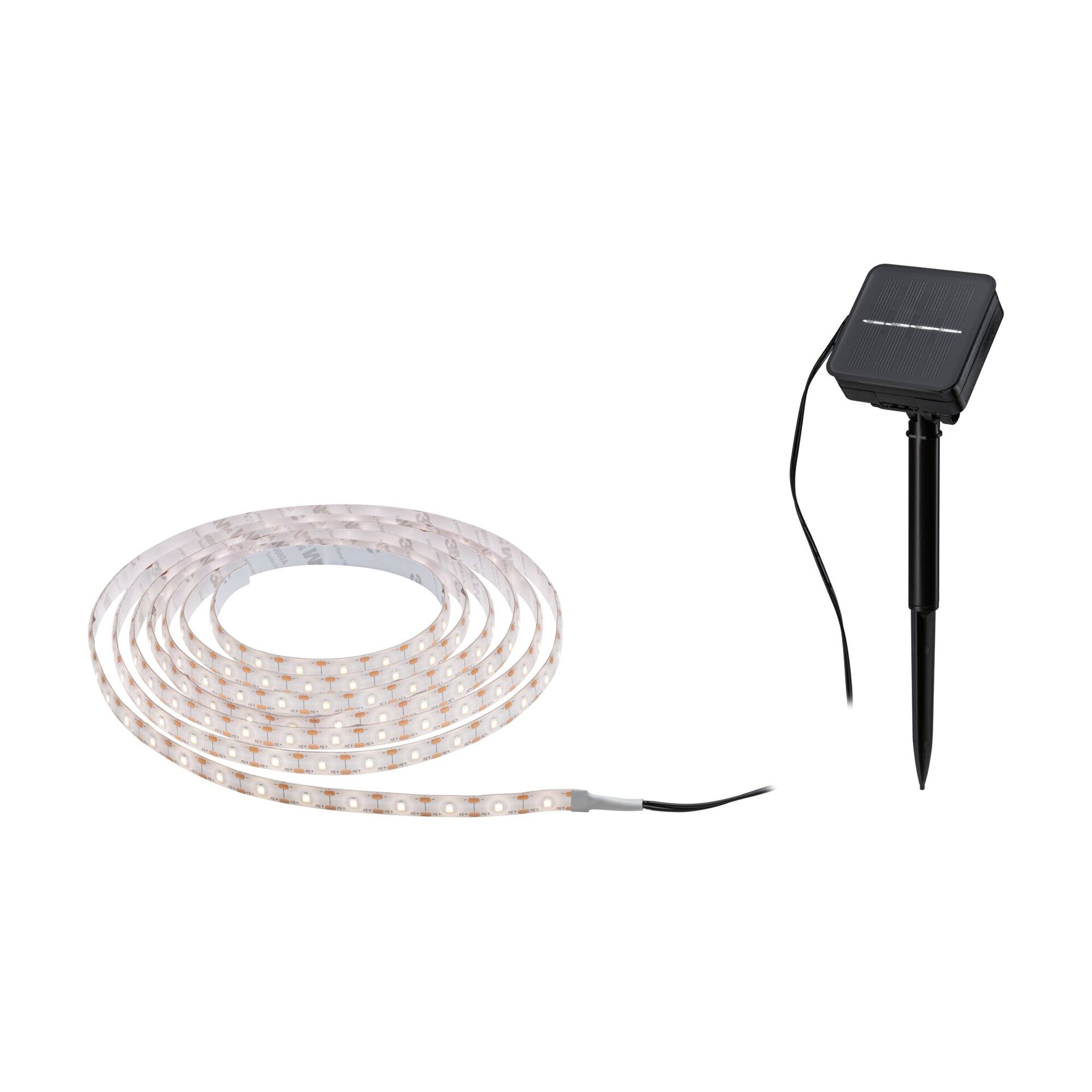 LED Stripe Solar inkl. Dämmerungssensor und Akku 3m 60LEDs/m