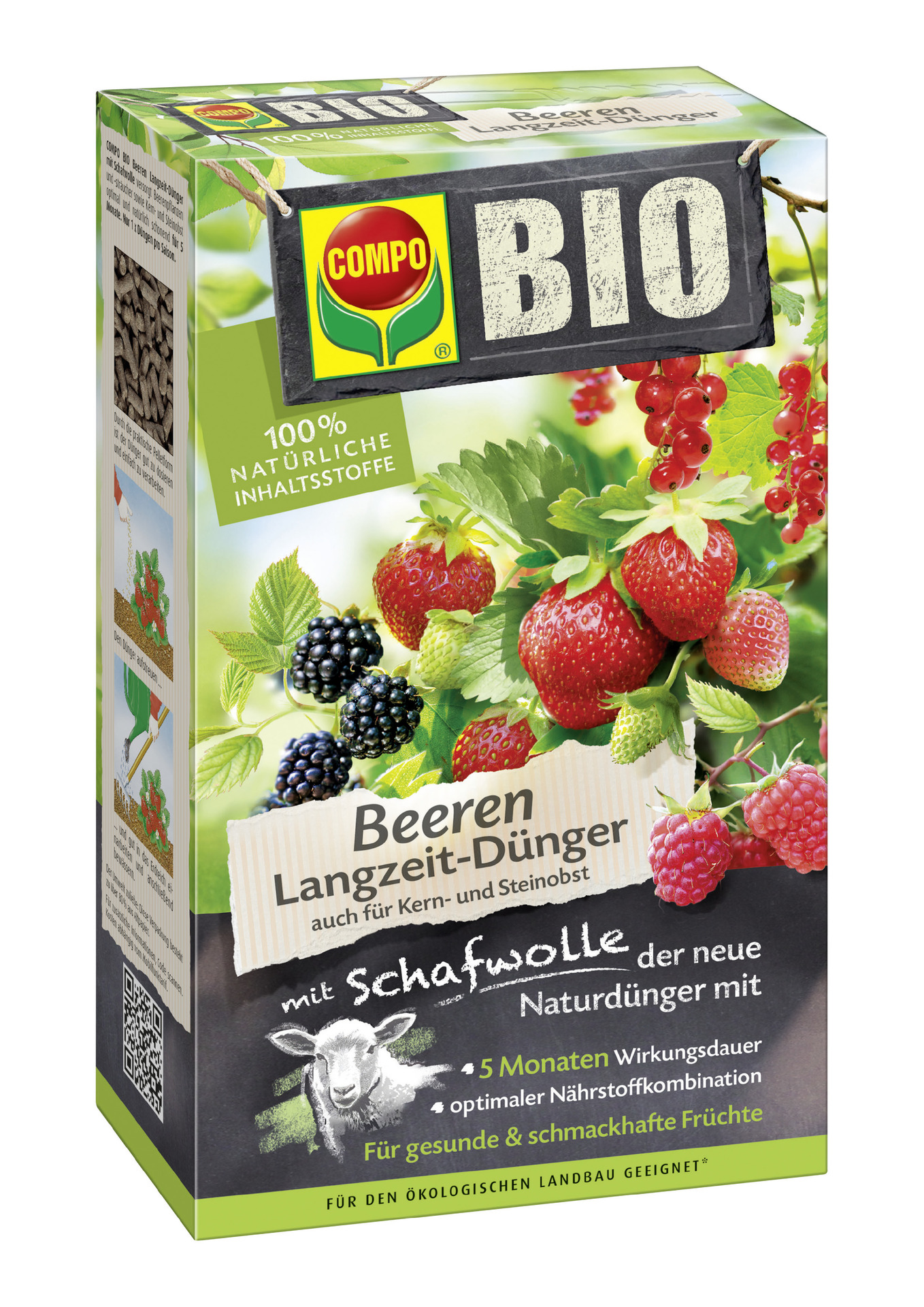 BIO Beeren Langzeit-Dünger mit Schafwolle