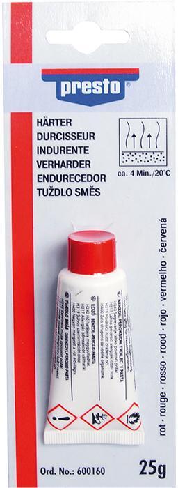 Härter f. presto Spachtel25 g, rot Bli