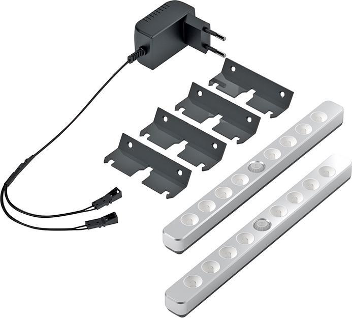 LuckyLine 2er Set cw Alu Optik LED-Verl.,EVG