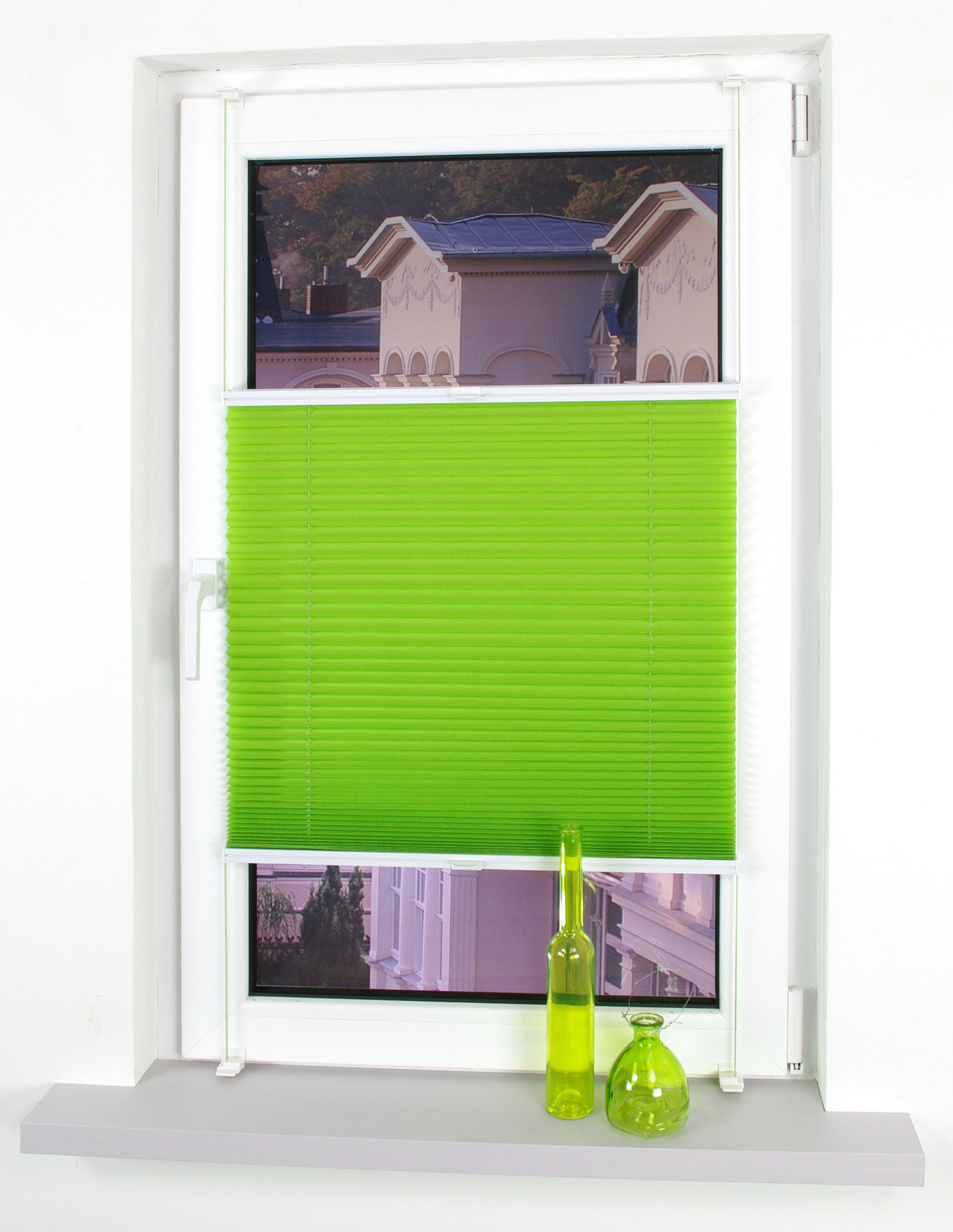 Leitermann apfelgrün Farbe: | | verspannt - LEITERMANN Größe: Klemmfix-Plissee 80x150cm -