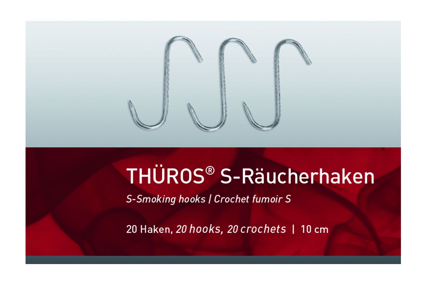 Räucher -S- Haken Standard 10 cm 20er PACK