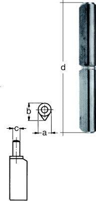 EDE GmbH ELC Logistik-Center Anschweißrollen U 120x18x9 mm