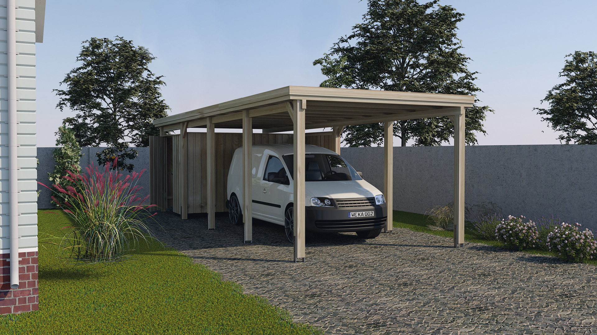 WEKA FD Einzelcarport 617