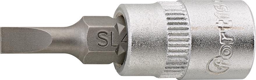 Schraubendr.-Einsatz 1/4″4 x0,8mm Schlitz FORTIS