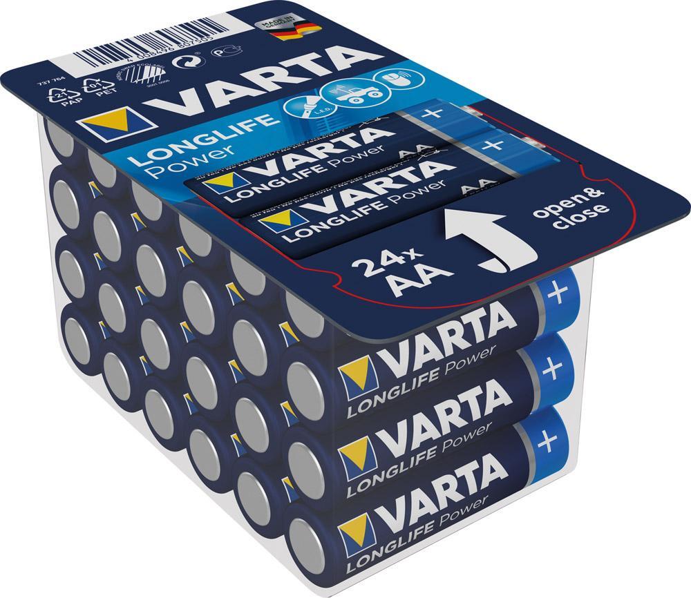 VARTA Batterie Longlife Power AA, Big Box 24-er