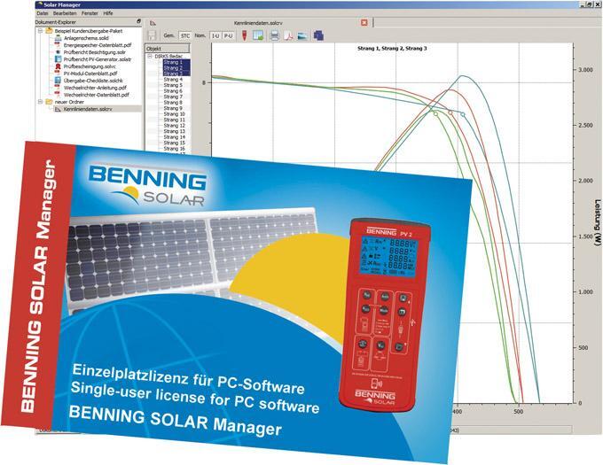 EDE PC-Software SOLAR ManagerBENNING