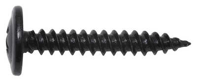 SWG Blechschraube schwarz verzinkt - Bunddurchmesser: 10mm, Länge: 19mm -  Leitermann