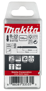 Makita Werkzeug GmbH Stichsägeblatt B-22 100 Stück