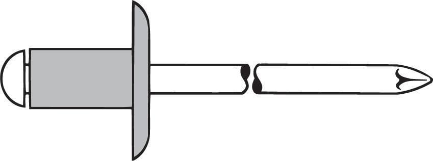 Blindniet Alu Grosskopf K16 4,8x20mm GESIPA