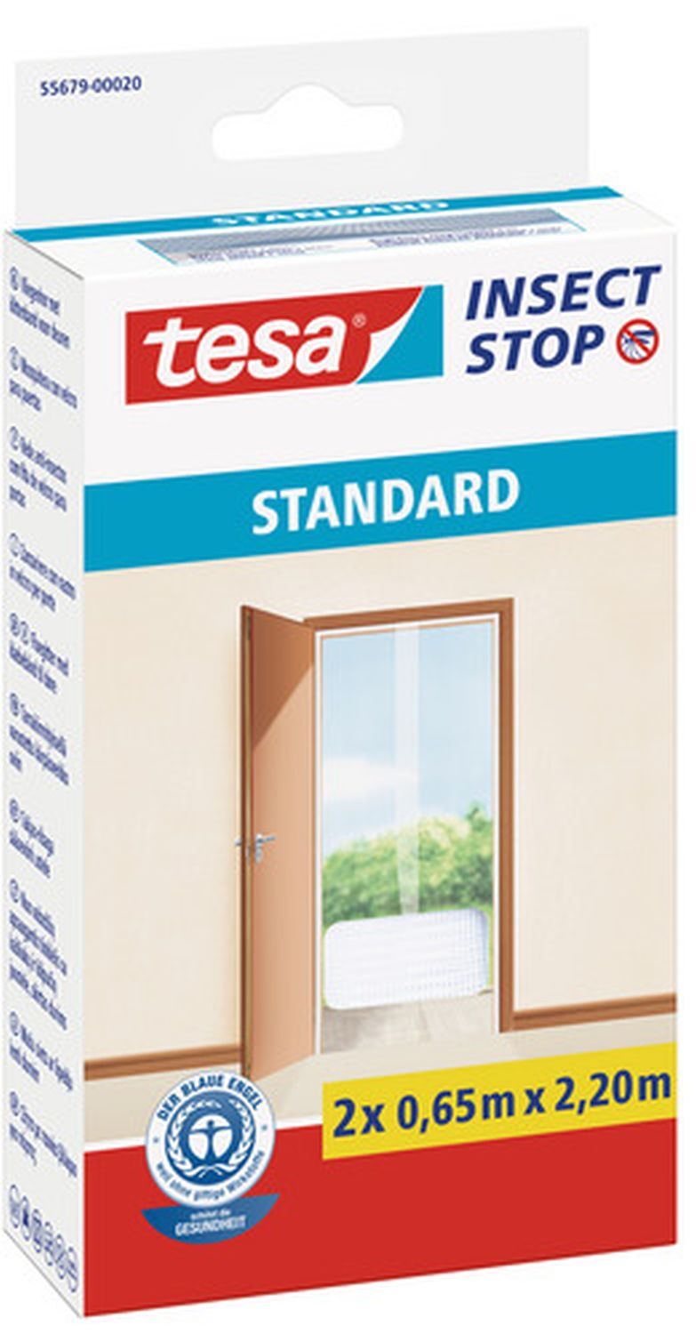 TESA Fliegengitter Standard für Tür, 1m x 2,20m, x 0,65m