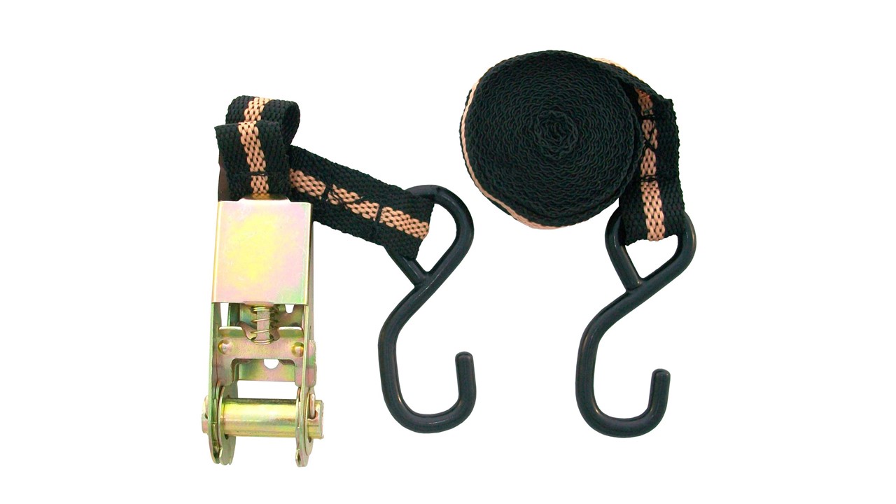 Textilspanngurte, 4er-Set, extra lang für breite Radstopper - Leitermann