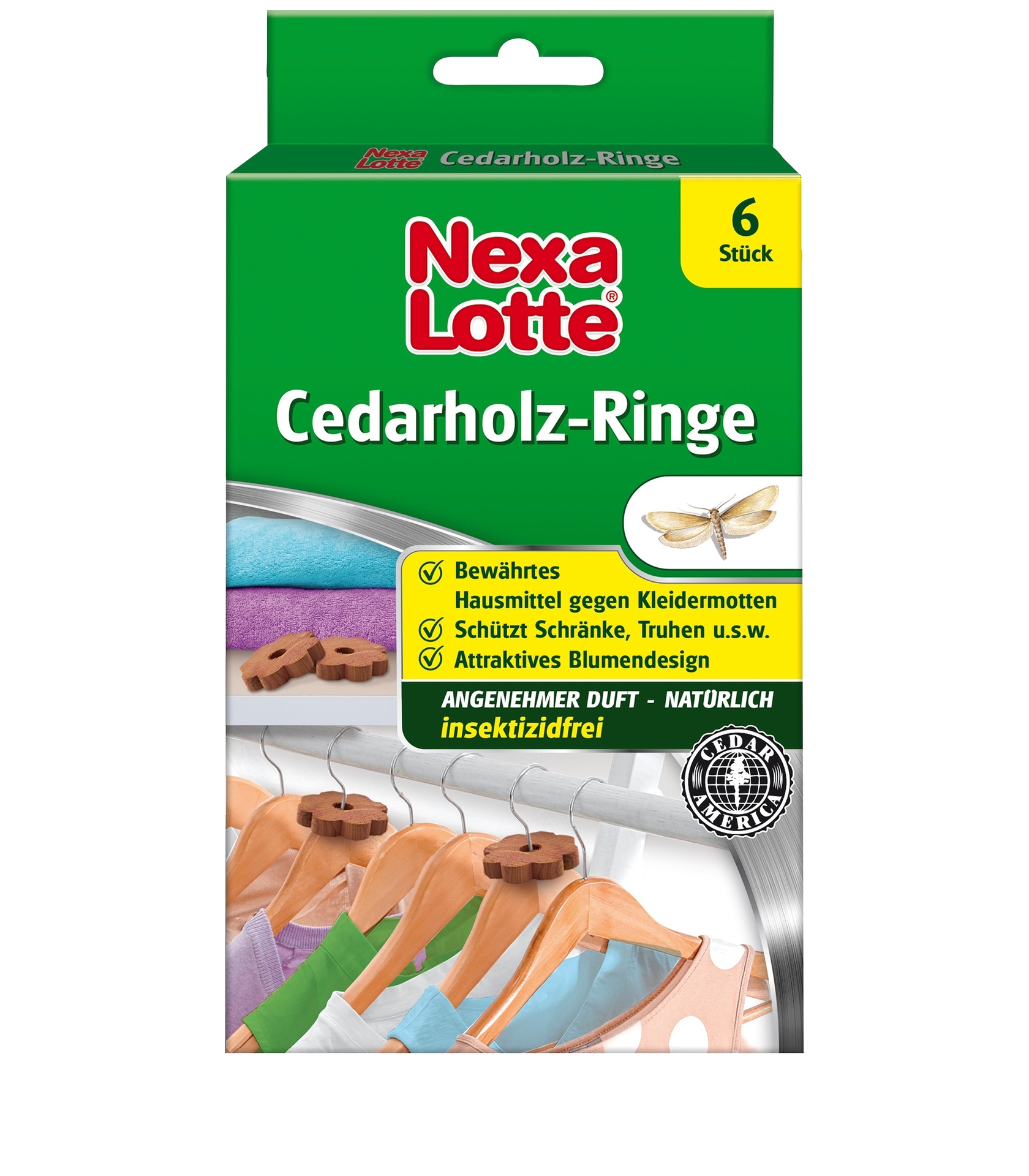 Cedarholz-Ringe