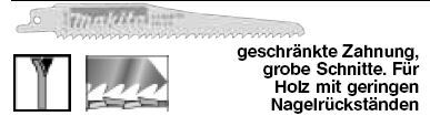 Makita Werkzeug GmbH Reciproblatt Bi 150/5-8Z