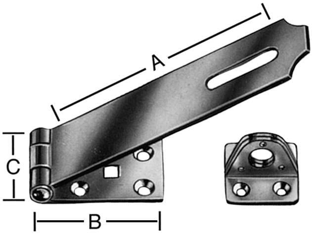 EDE GmbH ELC Logistik-Center Überfalle mit Öse 100×45 mm Edelstahl