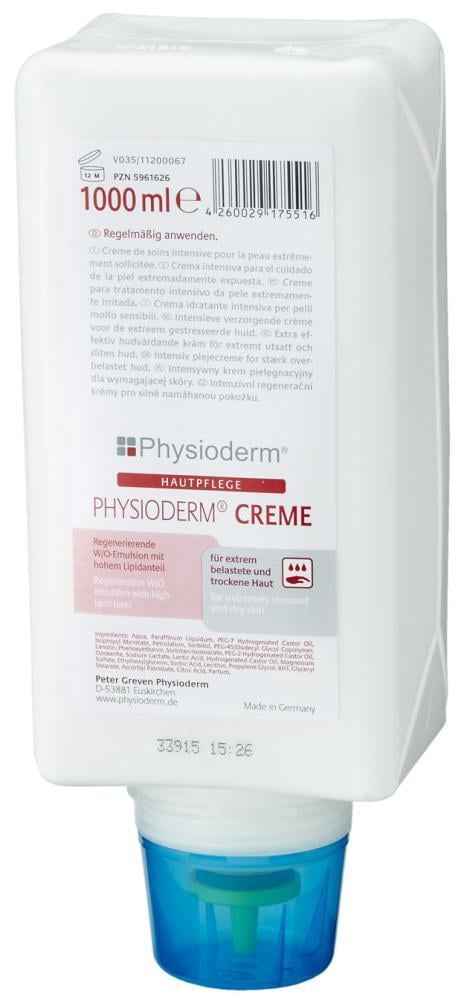 Hautpfl.Creme Physioderm,1000 ml Faltflasche