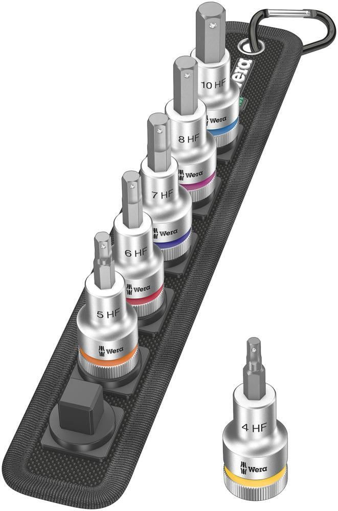 Schraubendrehereinsatz- Satz 1/2" Innensechskant mit Haltefunkti