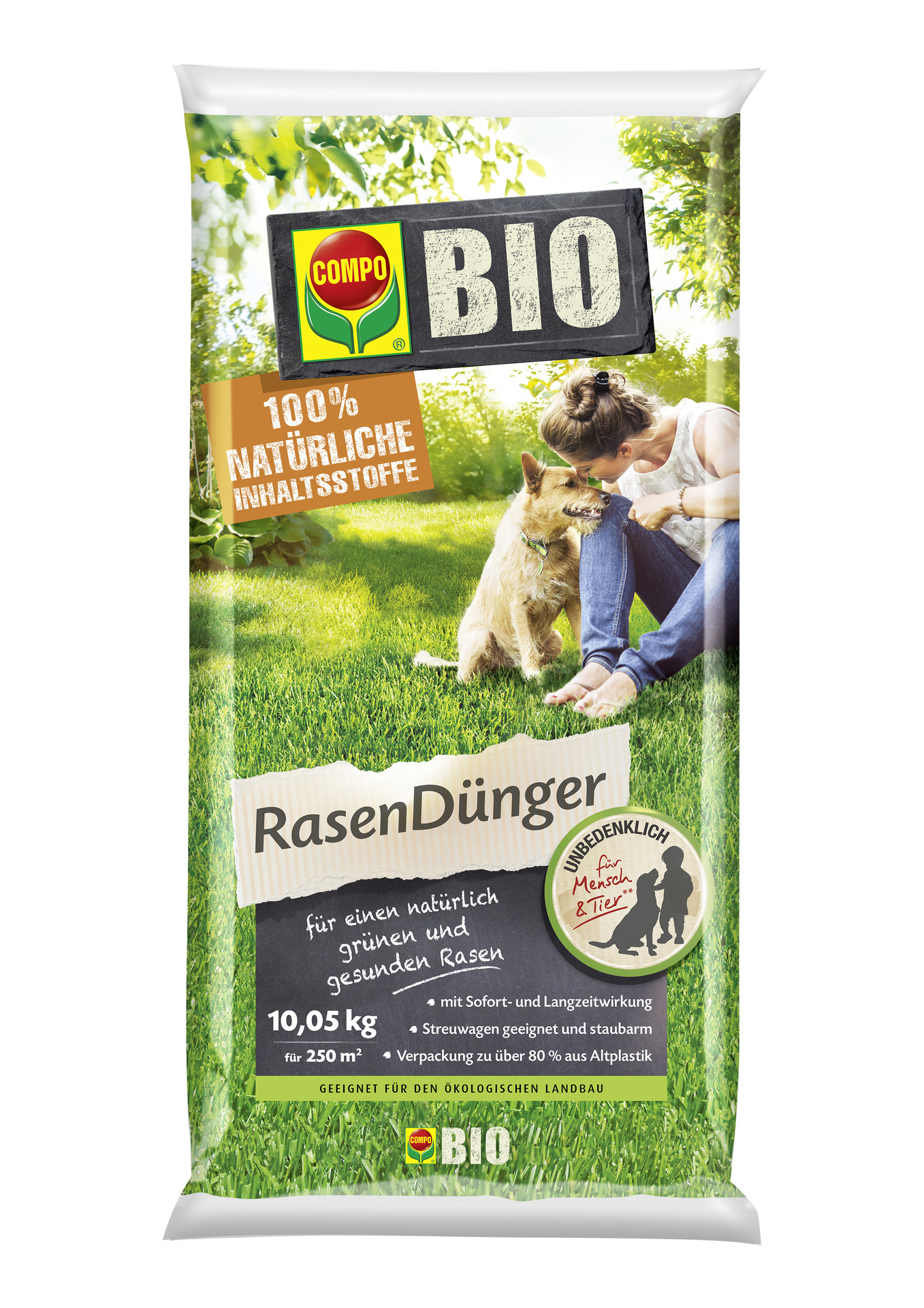 BIO Rasendünger 10,05kg für 250m²