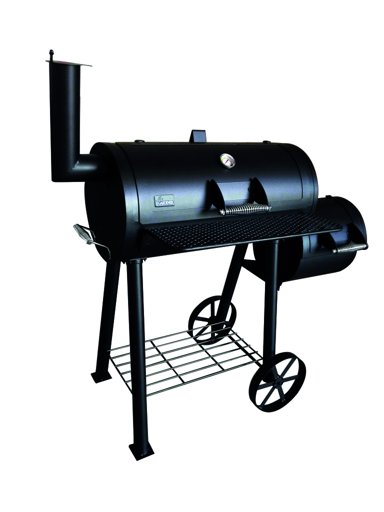 Smoker Portland schwarz Grillrost 67x34cm