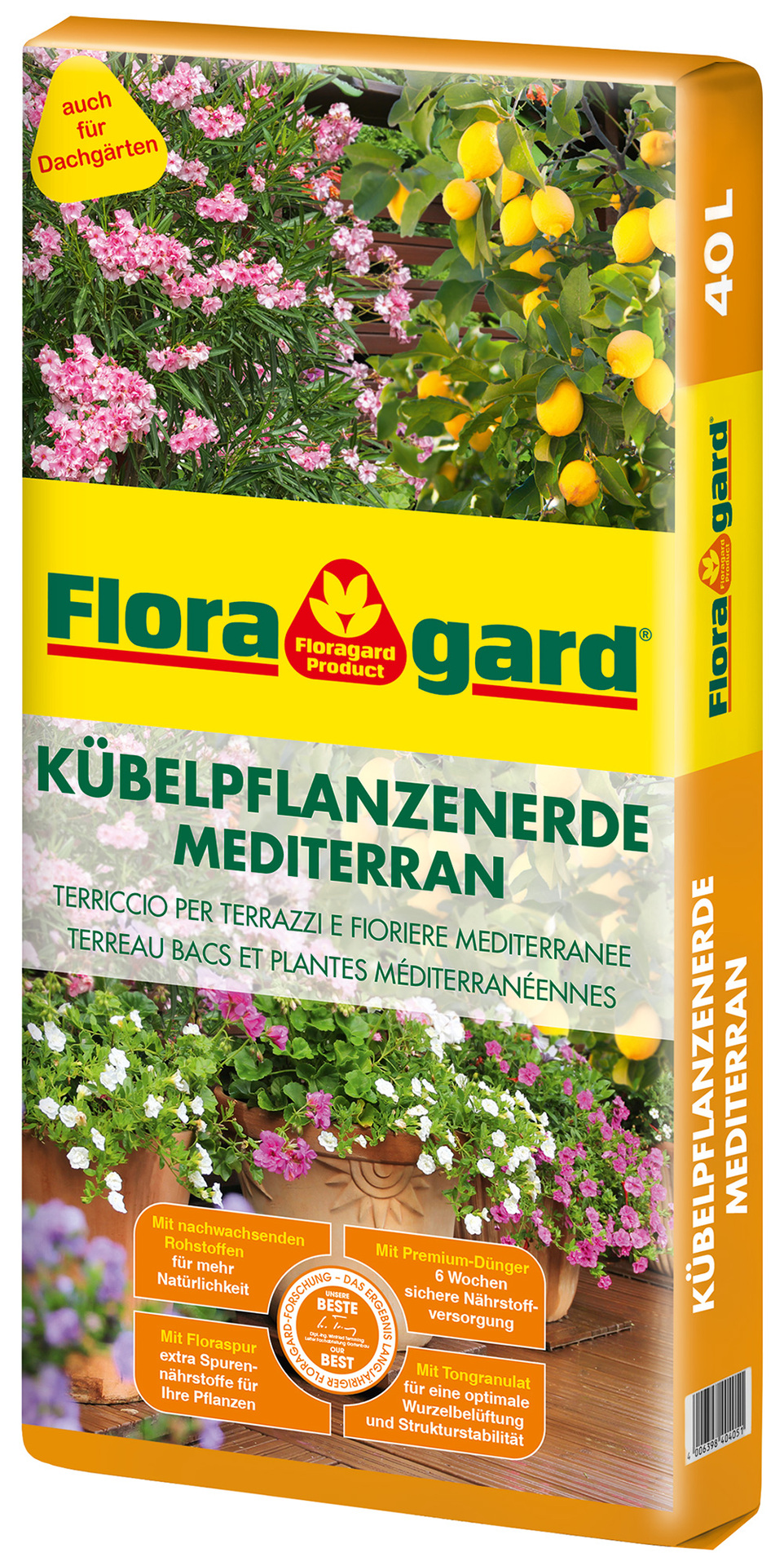 Kübelpflanzenerde mediteran 40L