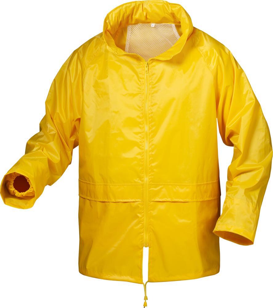 Regenjacke Nylon/Vinyl, Gr. L, gelb