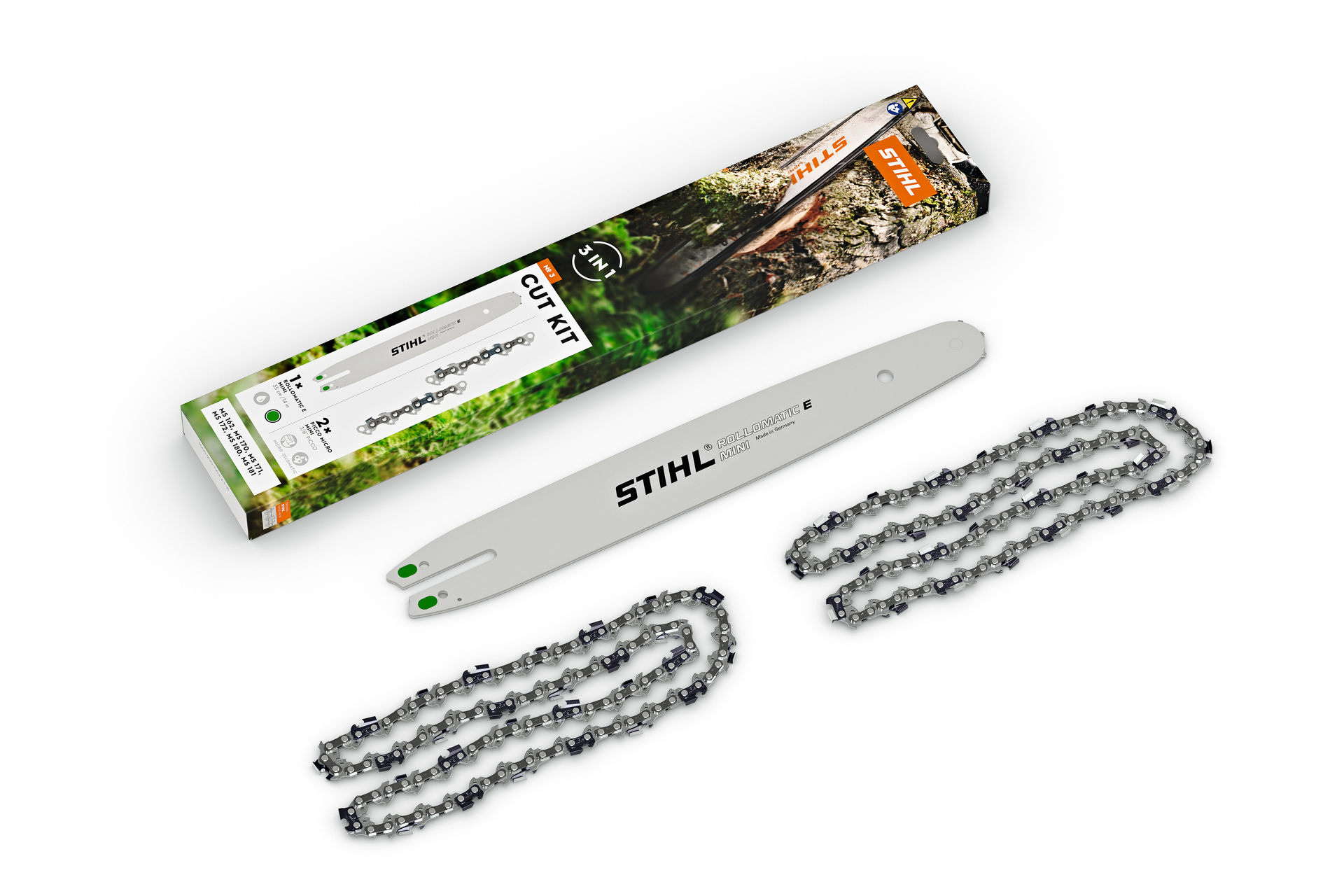 3 Sägeketten + 1 Schwert .325 1,6 mm für STIHL AEG, 52,96 €