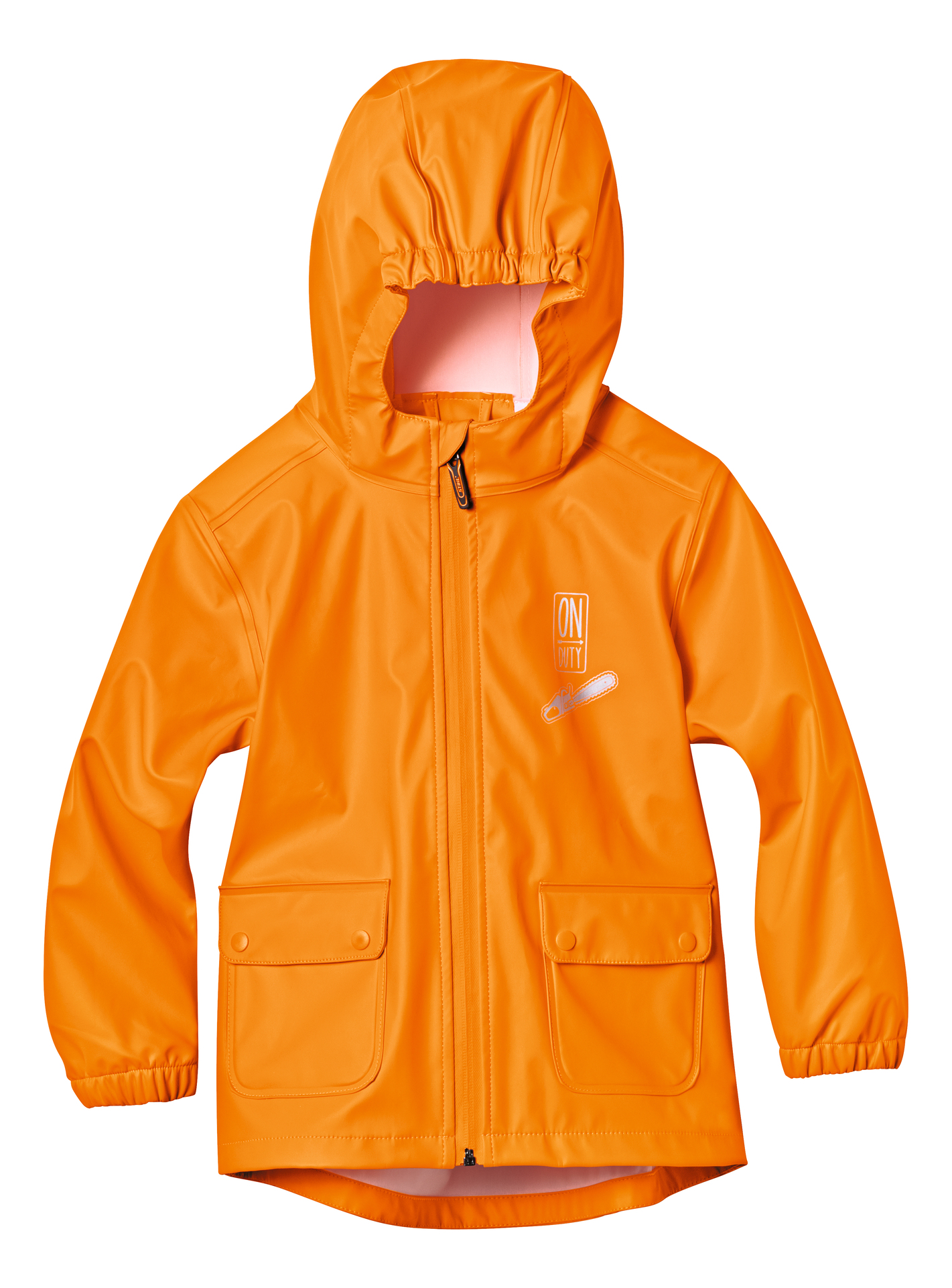 Kinder-Regenjacke orange