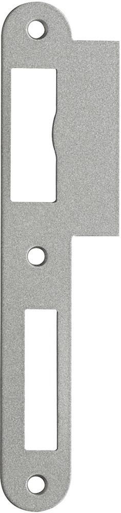 Lappenschliessblech 170mmDIN L 24mm rd. Nickel-sil