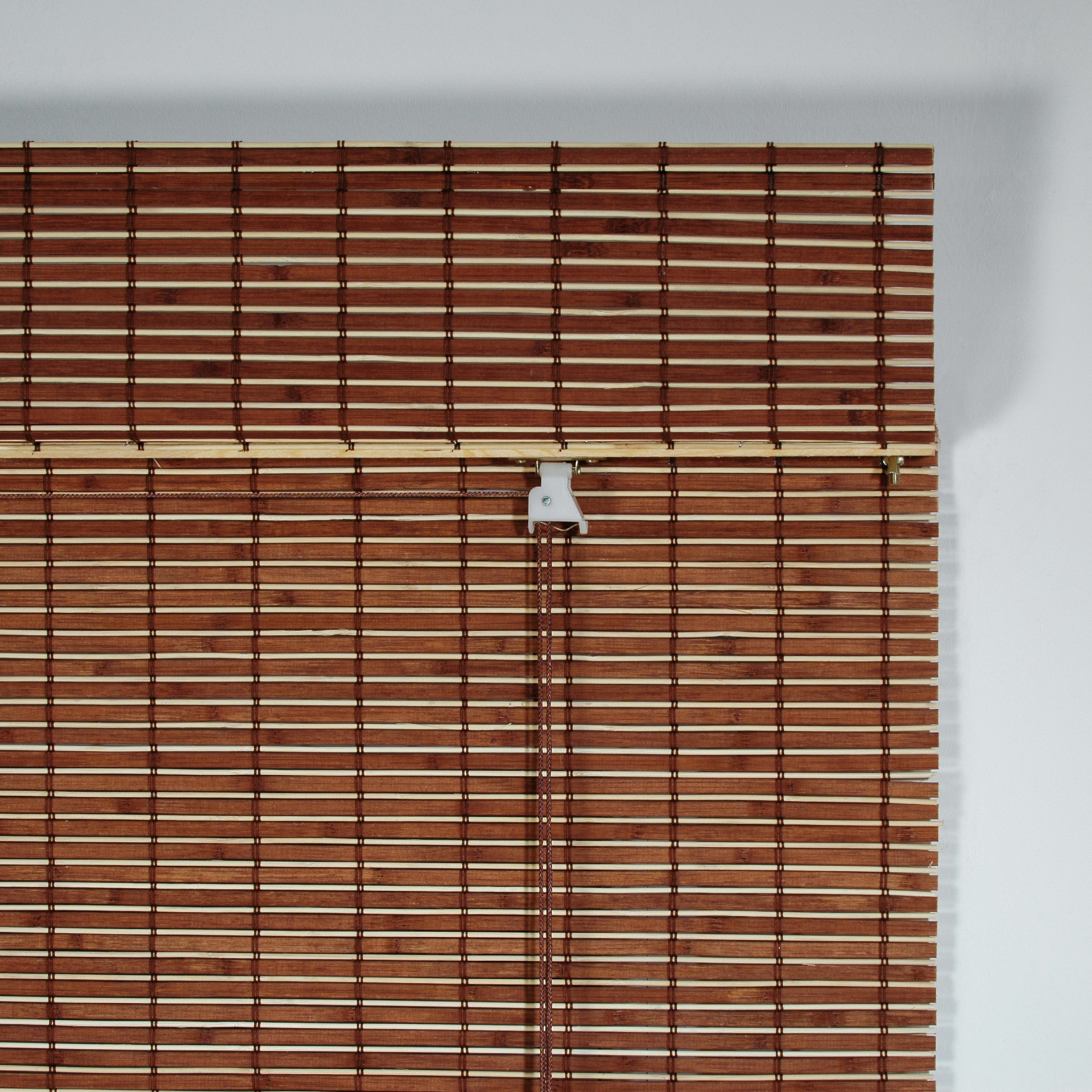 Holzrollo mit Seitenzug Fenster für - 80x170cm - | und | Leitermann Farbe: LEITERMANN Tür braun Größe