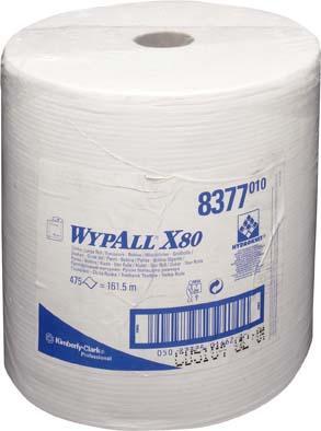Wischtücher WYPALL X80, weiß, 31,5x34cm, 475Blatt