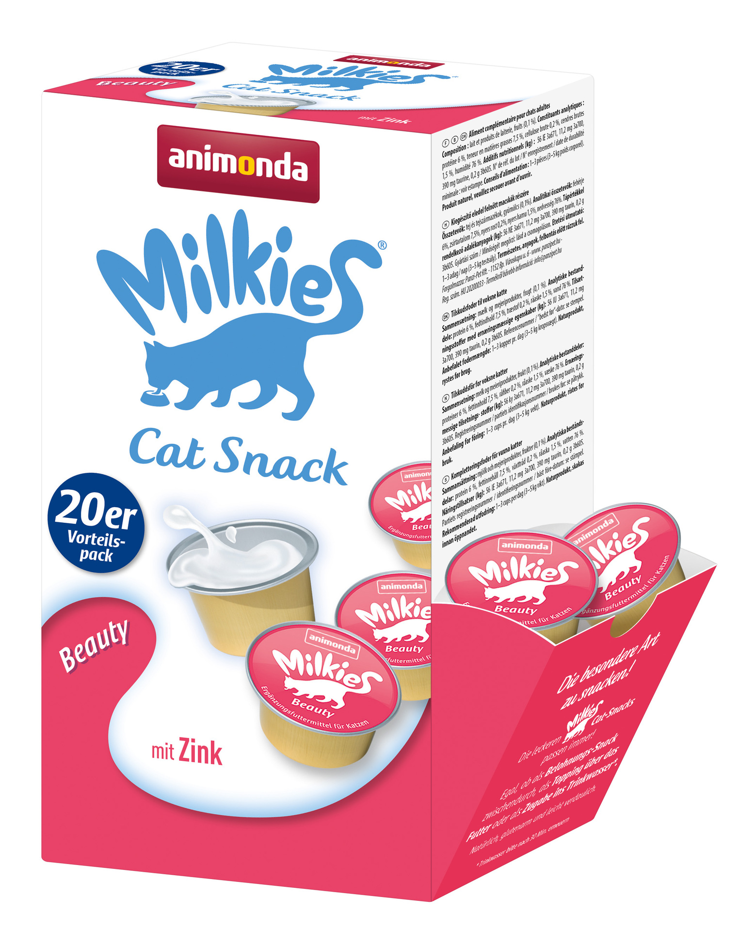 Cat Snack Milkies 20 x 15 g Cup