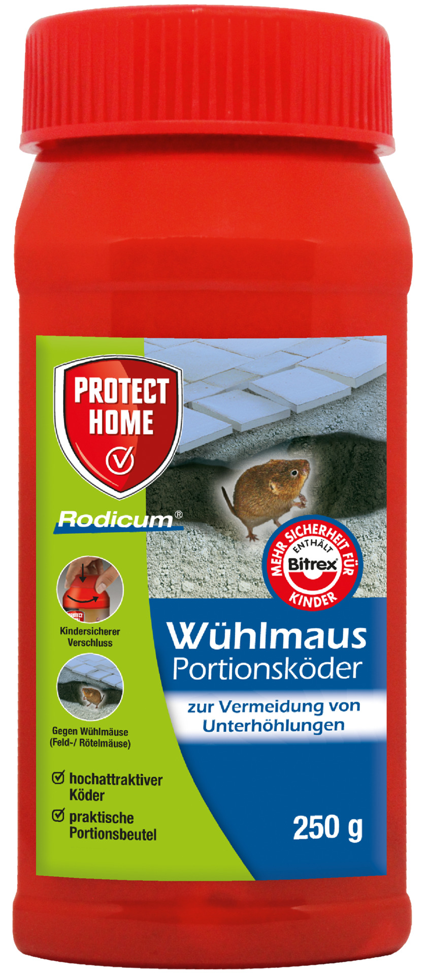 Wühlmaus Portionsköder, 25x 10g