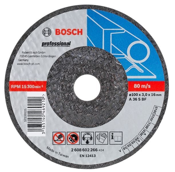 Bosch Schruppscheibe 180×6 mm für Stahl