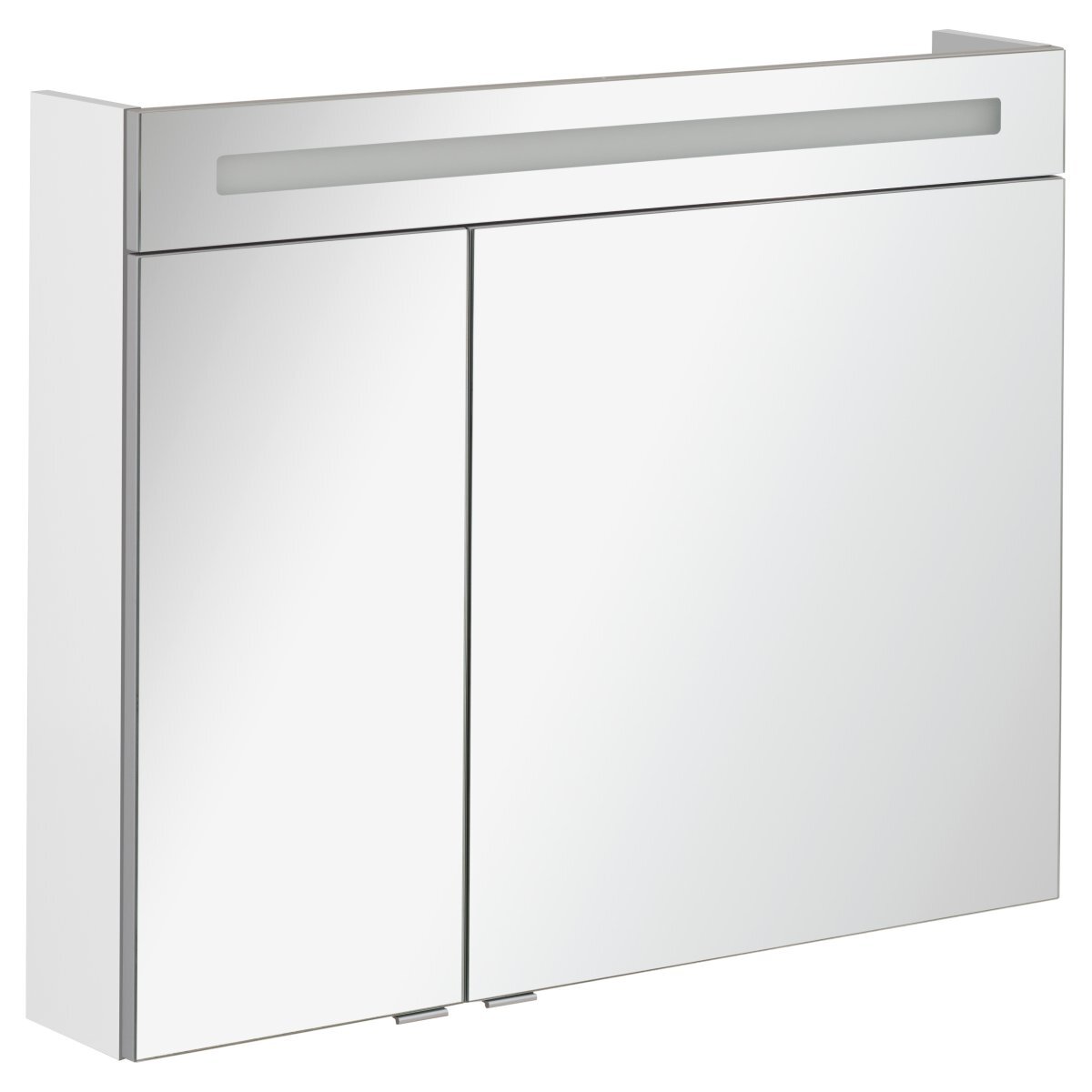 Fackelmann B.clever Spiegelschrank, LED - 2 | weiß | Farbe: | Größe: 90x71x16cm LEITERMANN - Leitermann Türen Ausführung