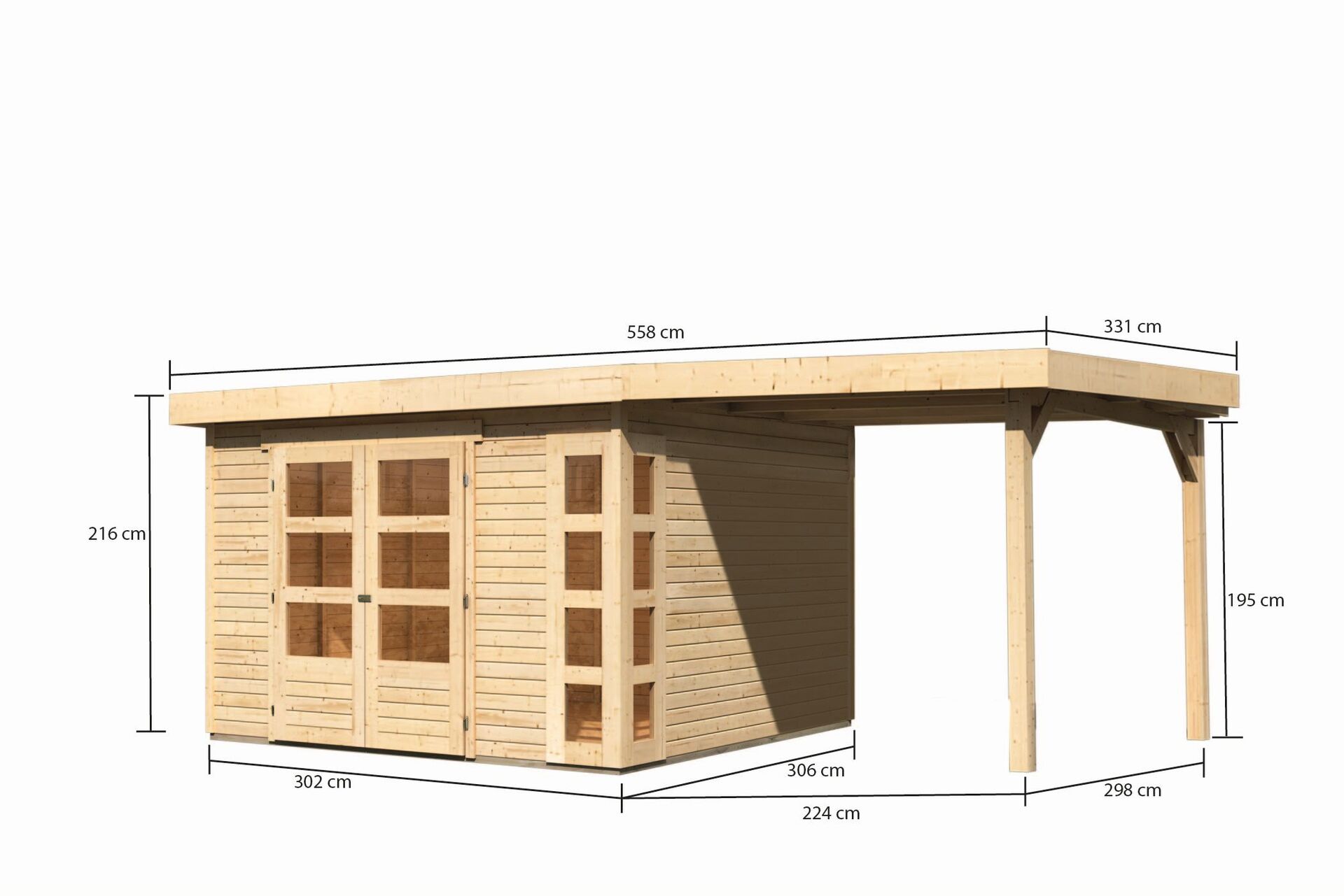 Woodfeeling Gartenhaus Kerko 6