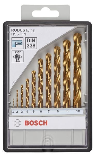 13 tlg. HSS-TIN 135 Bohrer Set Robust Line