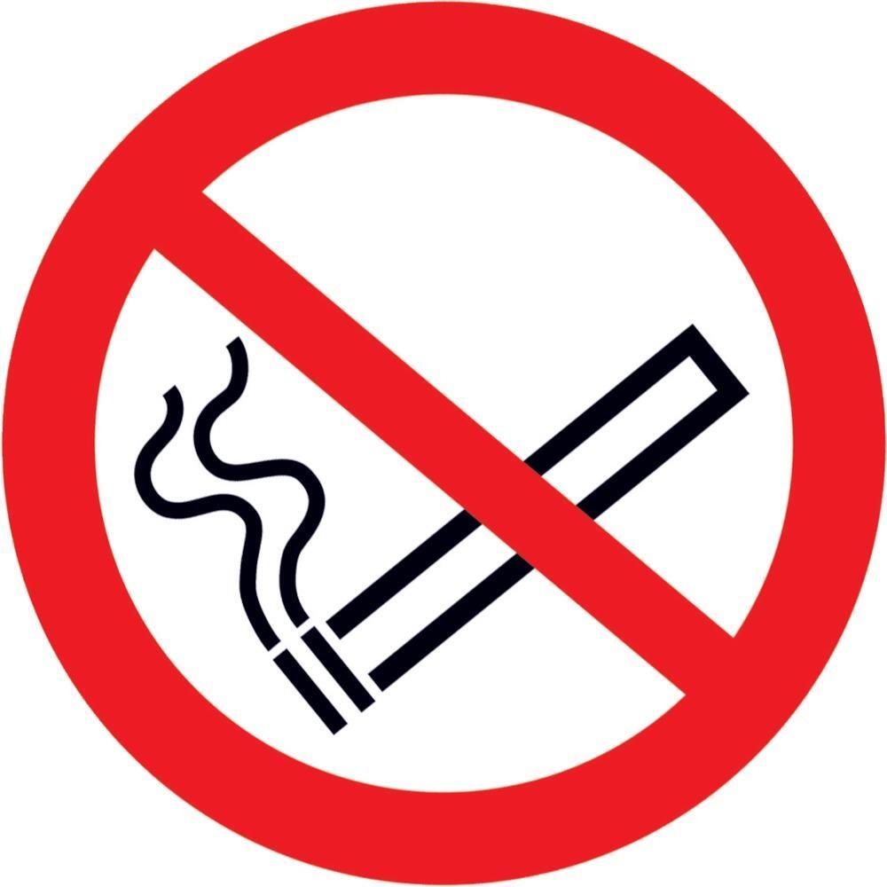 Verbotsschild Fol Rauchen D 50 mm, 6 St.