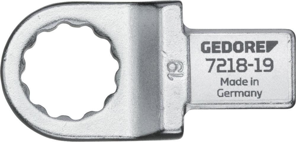 Einsteck-Ringschlüssel 19mm 9x12mm 4kt. Gedore